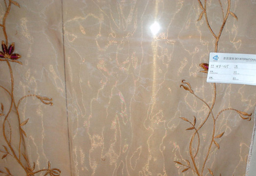  Embroidered Curtain Fabric ( Embroidered Curtain Fabric)