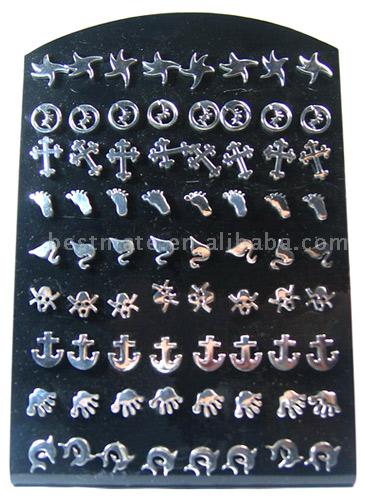  Metal Earrings (Металл серьги)