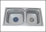  Double Bowl Sink 7640 (Doppel-Waschbecken Bowl 7640)