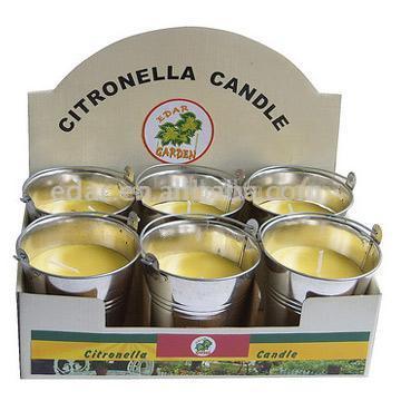 Citronella Candle in 4 "Stahl Eimer (Citronella Candle in 4 "Stahl Eimer)