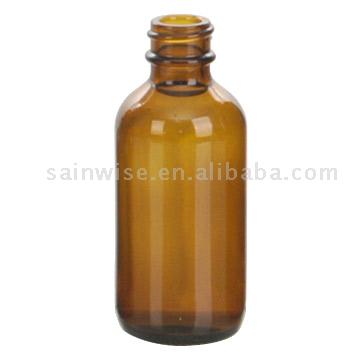  Amber Glass Bottle (Boston Round) (Янтарный стеклянная бутылка (Бостон раунда))