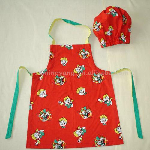  Cotton Apron & Hat