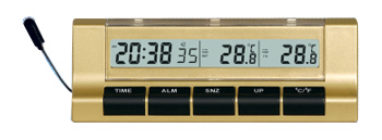  Indoor and Outdoor Thermometer Clock
