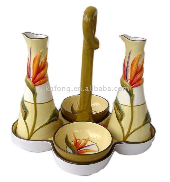  Oil and Sauce Set (Flower Series) ( Oil and Sauce Set (Flower Series))