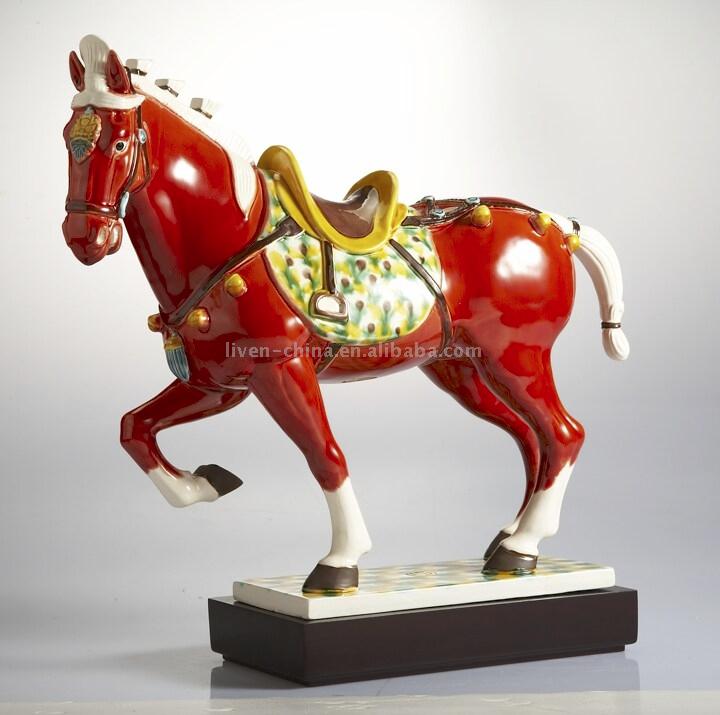 Handmade Ceramic Horse (Tang Dynasty) (Handgefertigte Keramik Horse (Tang-Dynastie))