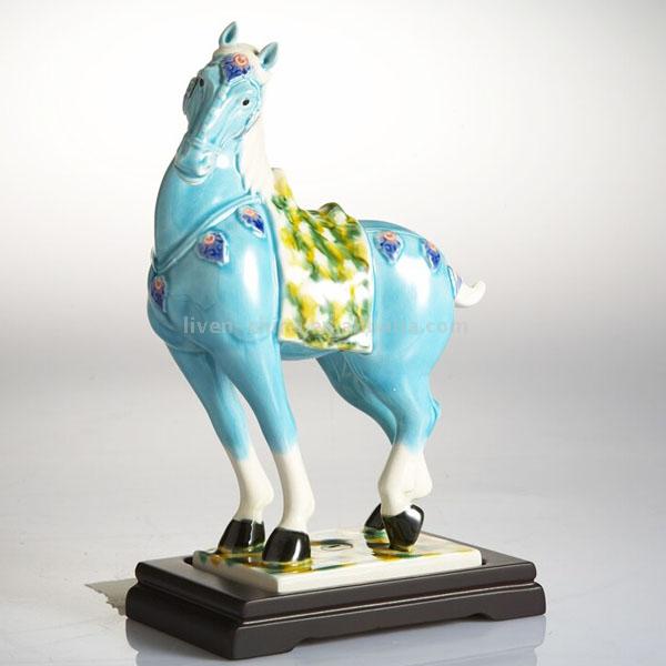  Handmade Ceramic Horse (Tang Dynasty) (Handmade Ceramic Horse (dynastie Tang))