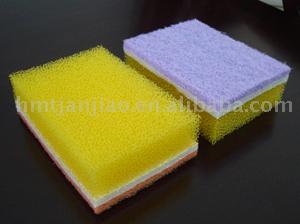  Sponge Scouring Pad ( Sponge Scouring Pad)