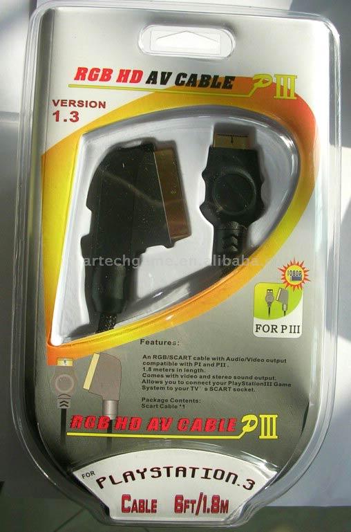  PS3 RGB HD AV Cable
