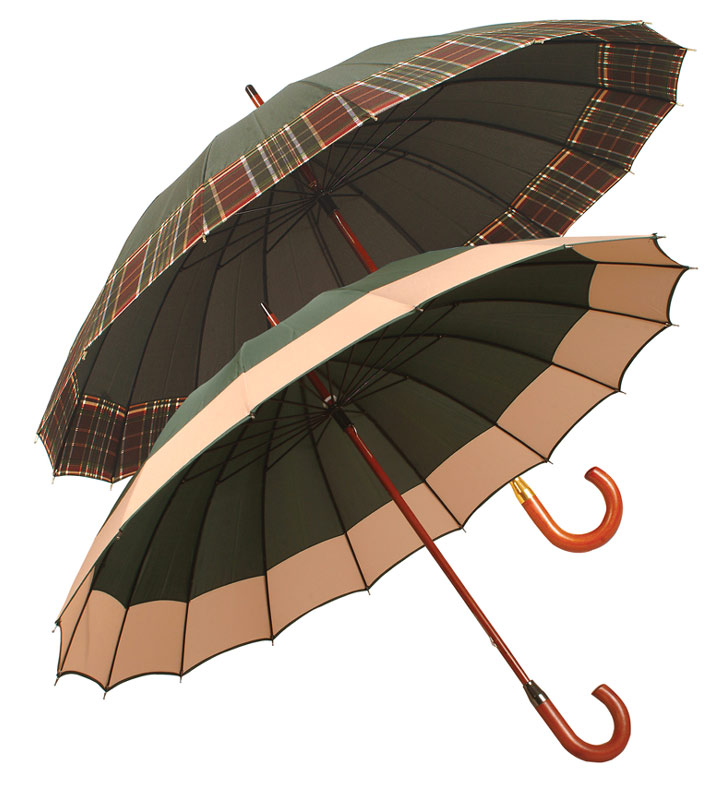  Wooden Shaft Umbrella (En bois d`arbre Umbrella)