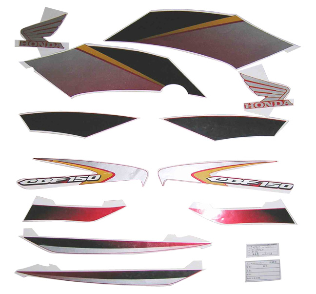 Motorcycle Decal (Motorrad Aufkleber)