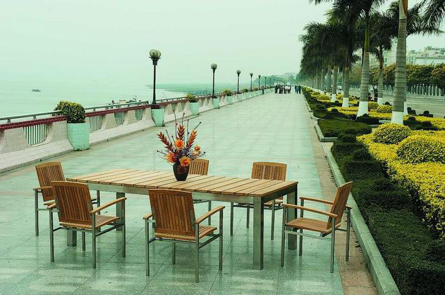  Stainless Steel Teak Patio Set