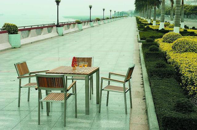  Stainless Steel Teak Patio Set