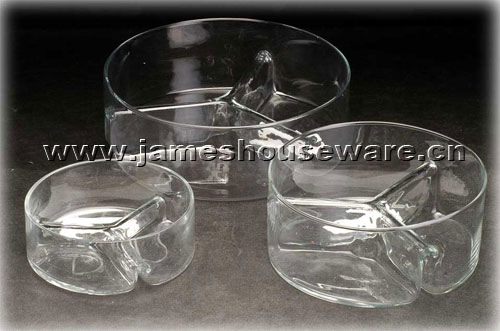  Glass Salad Bowl Set (Стекло Салатница Установить)