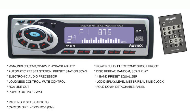  Car CD/MP3 Player (Autoradio CD/MP3 Player)