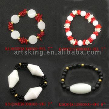  Red-White and Black-White Series Bracelets (Rouge-Blanc et Black-White Series Bracelets)