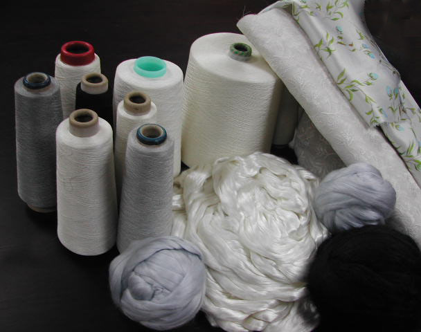  Spun Silk Yarn, Silk Sliver and Silk Fabric (Spun шелковой пряжи, шелк Щепка и шелковых тканей)