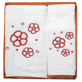  Embroidered Towel Set