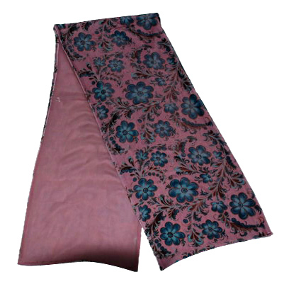  Silk Velour Printed Scarf (Velours de soie Foulard imprimé)