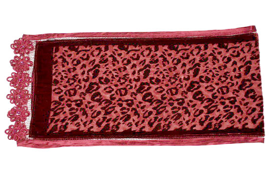  Silk Velour Burned Out Printed Scarf (Velours de soie Foulard imprimé Burned Out)