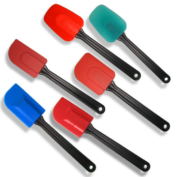  Silicone Spatula-Plastic Handle (Силиконовые Лопаточка-пластмассовой ручкой)