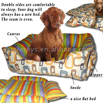  Double Sided Square Dog Bed (Double Sided Square Dog Bed)