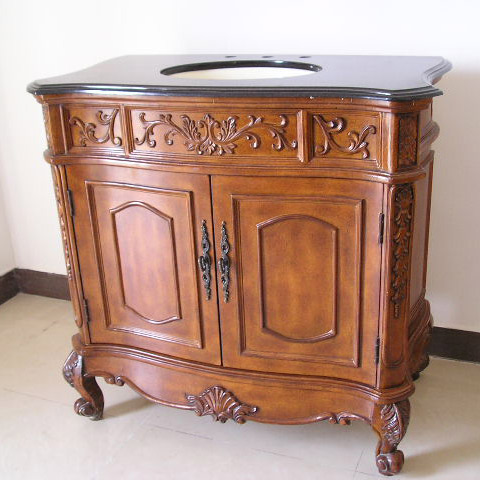 Wooden Cabinets with Granite Tops (Armoires en bois avec Granite Tops)