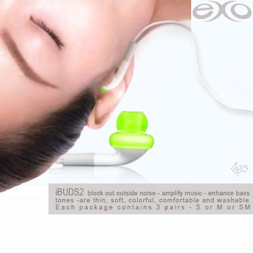  iBuds2 Earbuds for iPod New Earphones (Green)