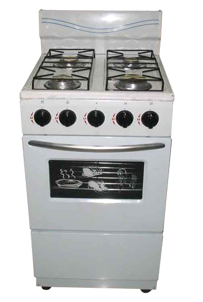  4-Burner Gas Stove with Oven