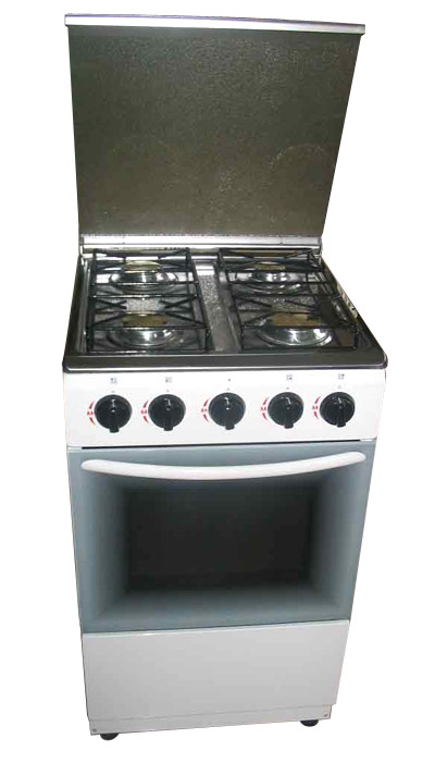  4-Burner Gas Stove with Oven