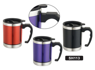  Plastic and S/S Auto Mug (SH113)