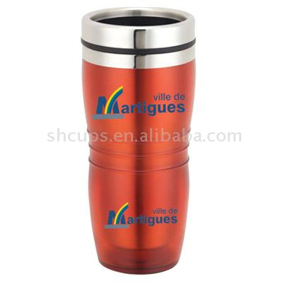  Plastic and S/S Auto Mug (SH108)