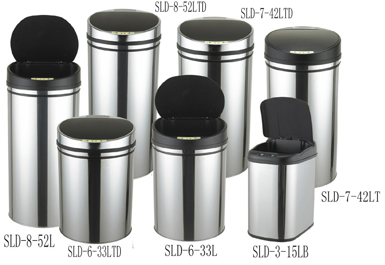  Stainless Steel Inductive Dustbins