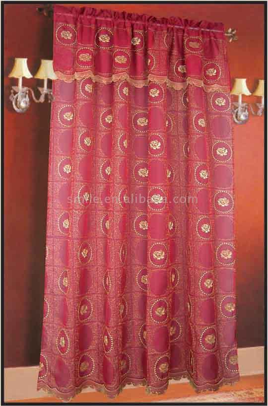  Voile P/D Embroidered Ready Made Curtain (P Voile / D brodé Ready Made rideau)