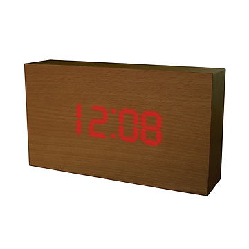  Wooden LED Calendar Clock (Holz-LED Kalenderuhr)