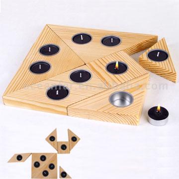  Tangram Candle Holder (Tangram свеча Организатор)