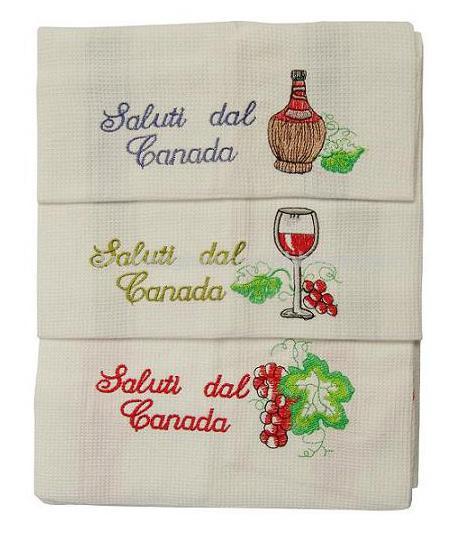  Cotton Christmas Embroidered Tea Towels (Хлопок Рождественский чай вышитые полотенца)