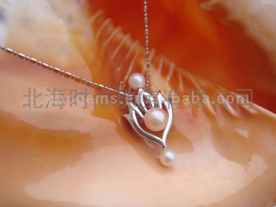  Pearl Pendant Necklace (1032) (Pearl Anhänger Halskette (1032))