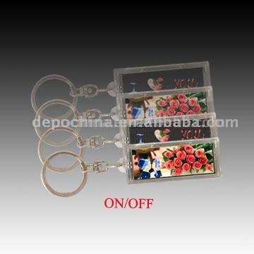  Solar LCD Flashing Key Chains (Solar LCD Flashing Key Chains)