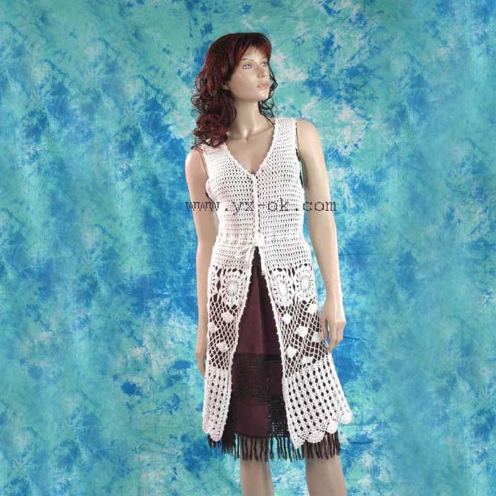  Ladies` Crochet Sweater