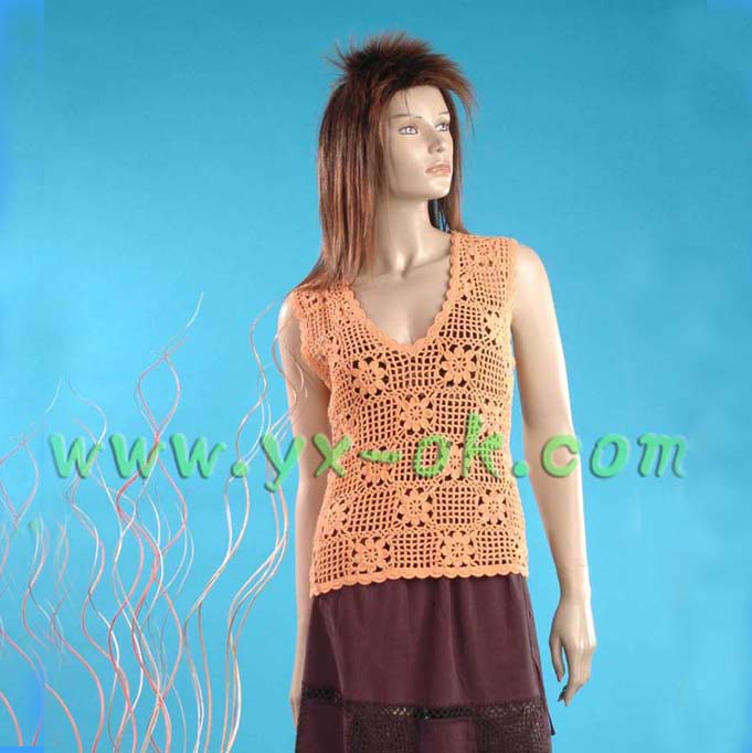  Ladies` Crochet Top