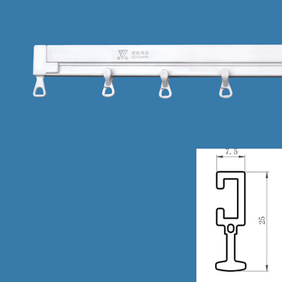 Nano Non-Noise Curved Plastic Curtain Track