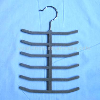  6-Bar Tie Hanger with Golden Hook ()