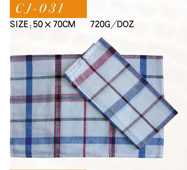  Woven Checked Colorized Tea Towel ( Woven Checked Colorized Tea Towel)
