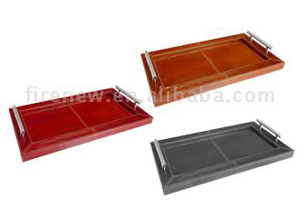  Leather Covered Tray (Кожа крытый лоток)