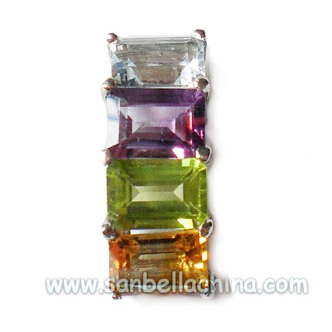  Assorted Gemstone Pendant