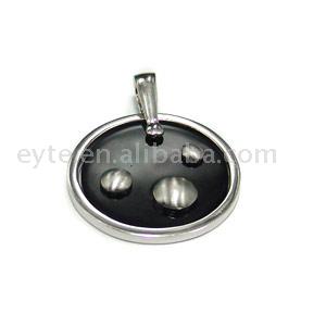  Silver Pendant with Onyx ( Silver Pendant with Onyx)