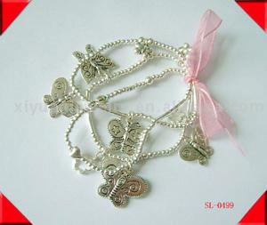 Butterfly Silver Color Bracelet (Бабочка серебристый цвет браслета)
