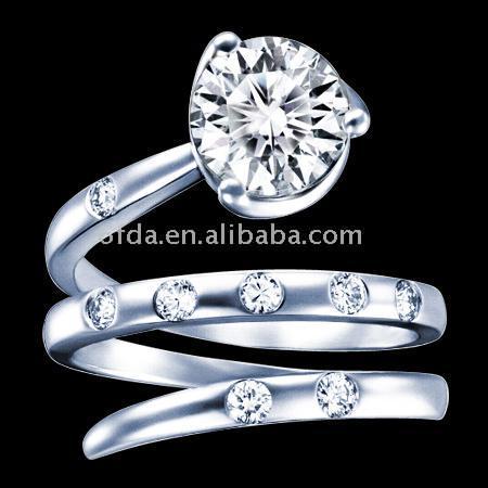 18K Gold Diamant-Ring (18K Gold Diamant-Ring)