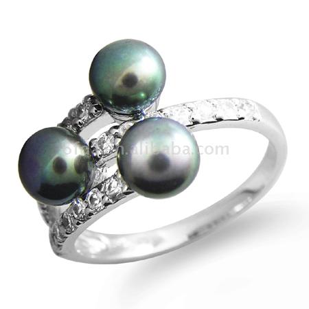  925 Sterling Silver Pearl Ring