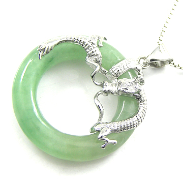  925 Sterling Silver Jade Pendant (925 Серебрянные Jade Pendant)